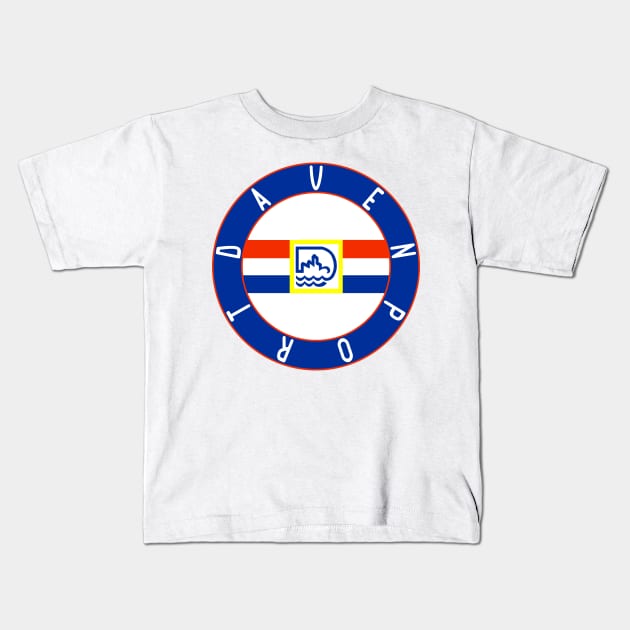 Davenport Flag Decal Kids T-Shirt by zsonn